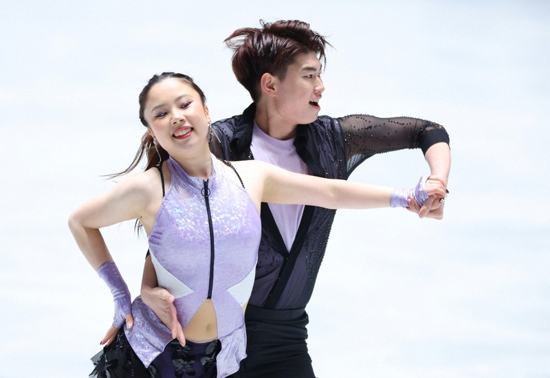 全日本フィギュア・アイスダンスRD 「うたまさ」が首位発進 [写真特集3