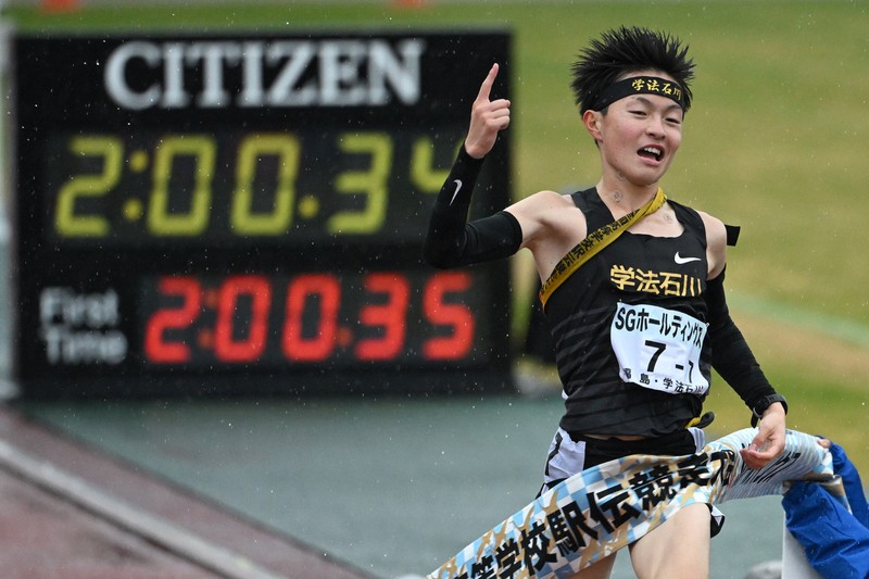 学法石川1年生アンカー美沢選手「やってやりましたよ」