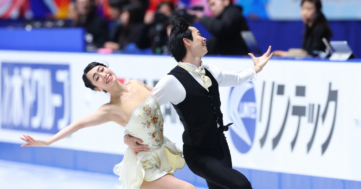 リンクサイド:「いくこう」自己ベスト更新、「4年後に向け…」　アイスダンス2位