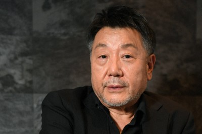 「燃えよ剣」公開前にインタビューに応じた原田眞人監督＝東京都港区で2021年9月、西夏生撮影