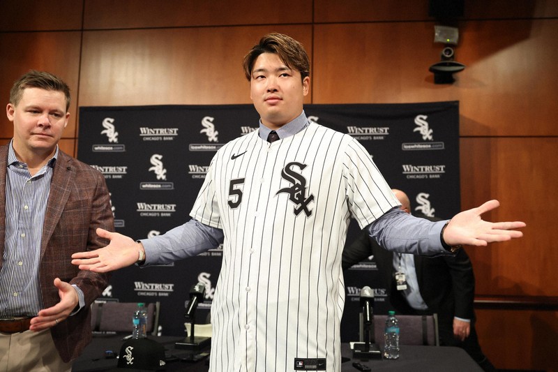 ち*ま様 村上宗隆 ユニフォーム 日本代表 WBC ホワイトソックス ヤクルトス 米ホワイトソックスに移籍の村上宗隆が入団会見 背番号は「5」 | 毎日新聞
