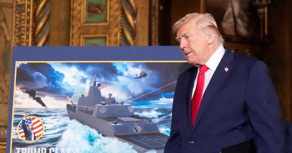 Trump announces plans for new Navy 'battleship'
