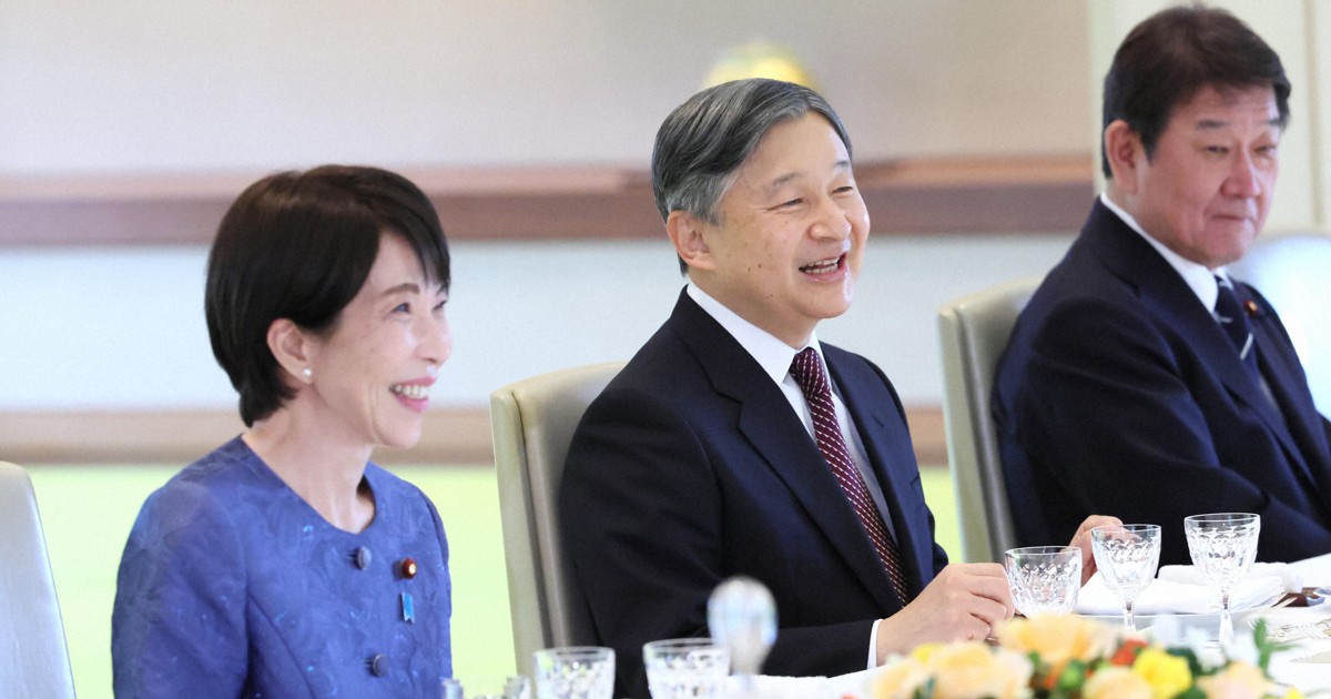 天皇陛下が高市首相ら招き昼食会　秋篠宮さまも同席
