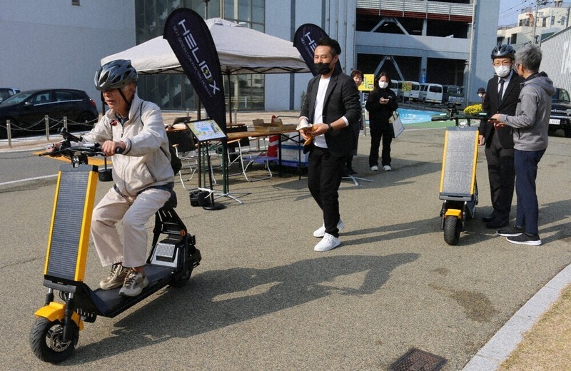 次世代移動手段 ソーラー・スクーター試乗会 下関で100人体験 ／山口