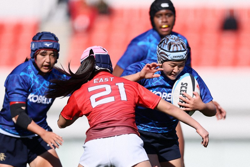 写真】U18花園女子15人制 東軍 vs 西軍 高校ラグビー [写真特集1/5