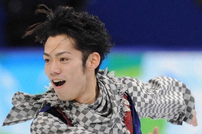 銅メダルを獲得した高橋大輔＝パシフィックコロシアムで2010年2月18日、須賀川理撮影