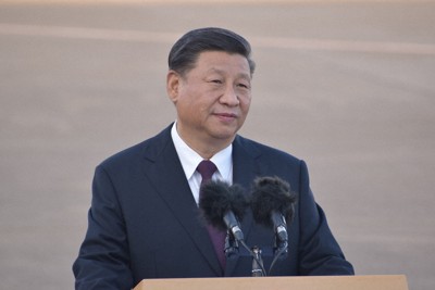 中国の習近平国家主席。風力発電など再生可能エネルギーの産業育成に注力する＝マカオで2019年12月18日午後4時22分、福岡静哉撮影