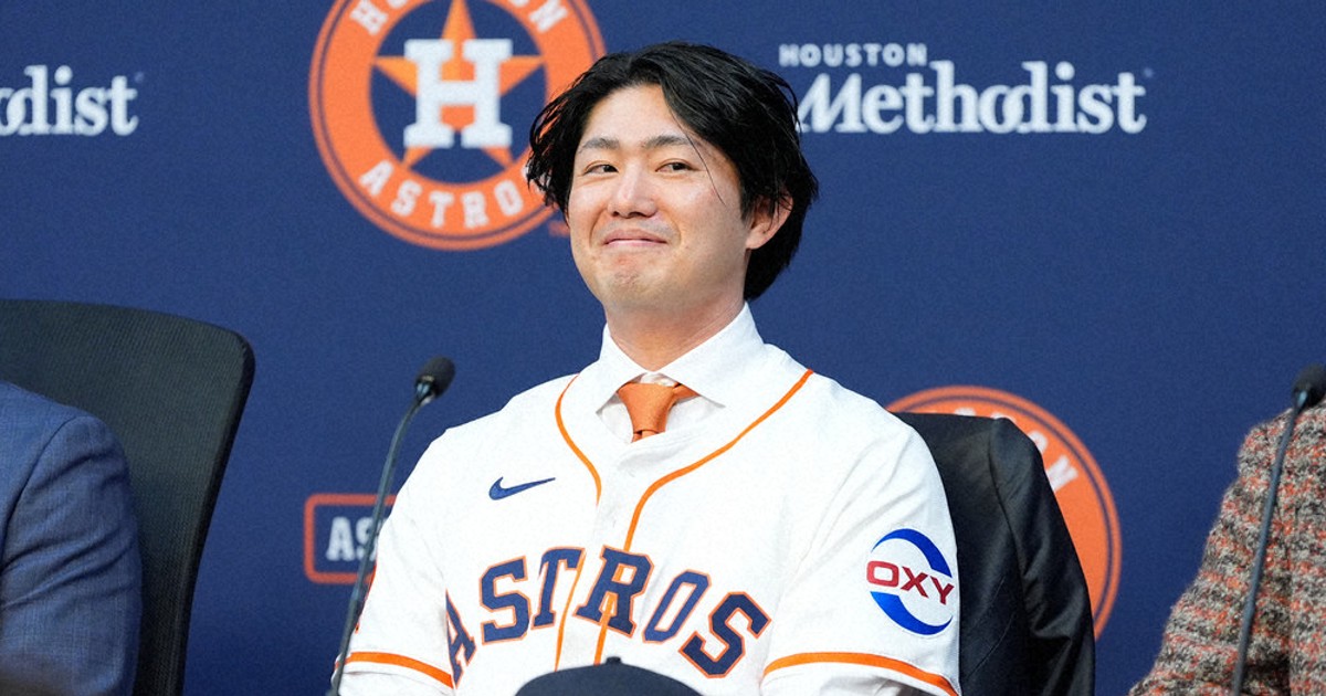米大リーグ 今井「強気の投球を」 アストロズ入団会見 | 毎日新聞