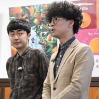 M－1王者「たくろう」、愛媛県知事を表敬 きむらバンドさん出身地