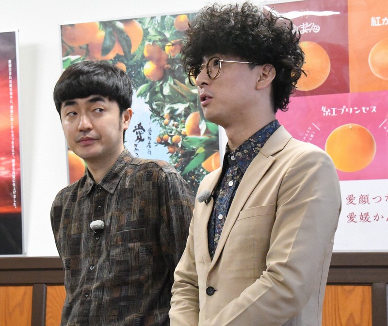 M－1王者「たくろう」、愛媛県知事を表敬 きむらバンドさん出身地