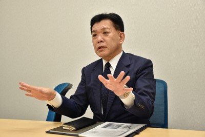 ローソンの村瀬達也営業本部長＝東京都品川区で2025年11月6日午後4時5分、鴨田玲奈撮影