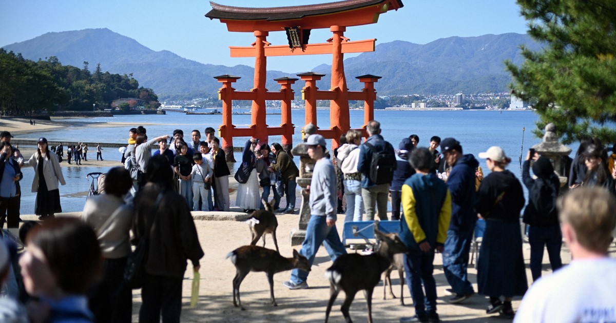 Miyajima island in Hiroshima Pref. sees record visitors for 2nd straight year