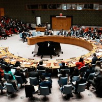イラン反政府デモの広がりを受けた国連安全保障理事会の緊急会合＝米ニューヨークで2026年1月15日、ロイター