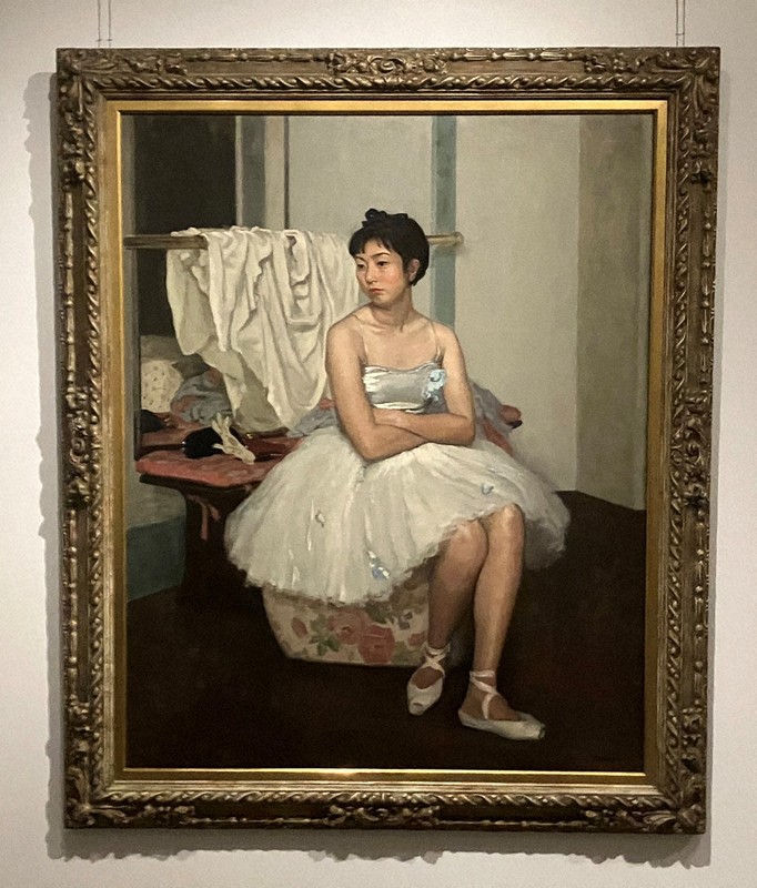 ART：和装モダン、久方の「帰郷」 「日本髪の娘」公開 小磯良平展