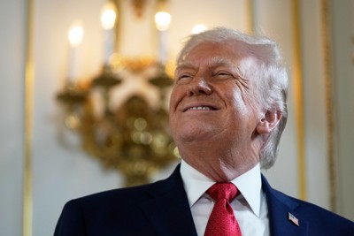 米国のトランプ大統領＝フロリダ州で2026年1月16日、AP