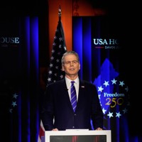 米国のベッセント財務長官＝スイス・ダボスで2026年1月21日、AP