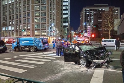 首相官邸を出た31秒後&hellip;　内閣府の公用車、時速130キロで衝突か