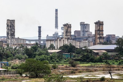 インド西部マハラシュトラ州にあるJSWスチールの製造施設。同社にはJFEスチールが出資している Bloomberg