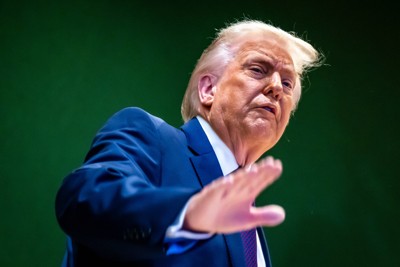 トランプ米大統領＝スイス・ダボスで2026年1月22日、AP