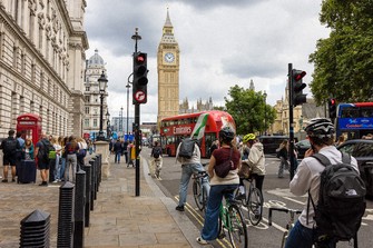 ロンドンを訪れる日本人は激減している=Bloomberg