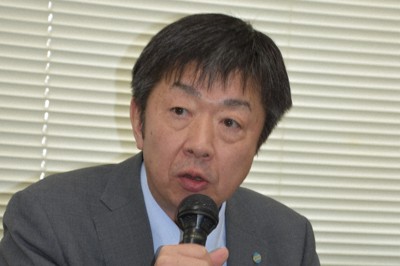 衆院岩手3区の小沢一郎氏らの推薦を決めた連合岩手の伊藤裕一会長＝盛岡市で2026年1月25日午前11時31分、山田英之撮影