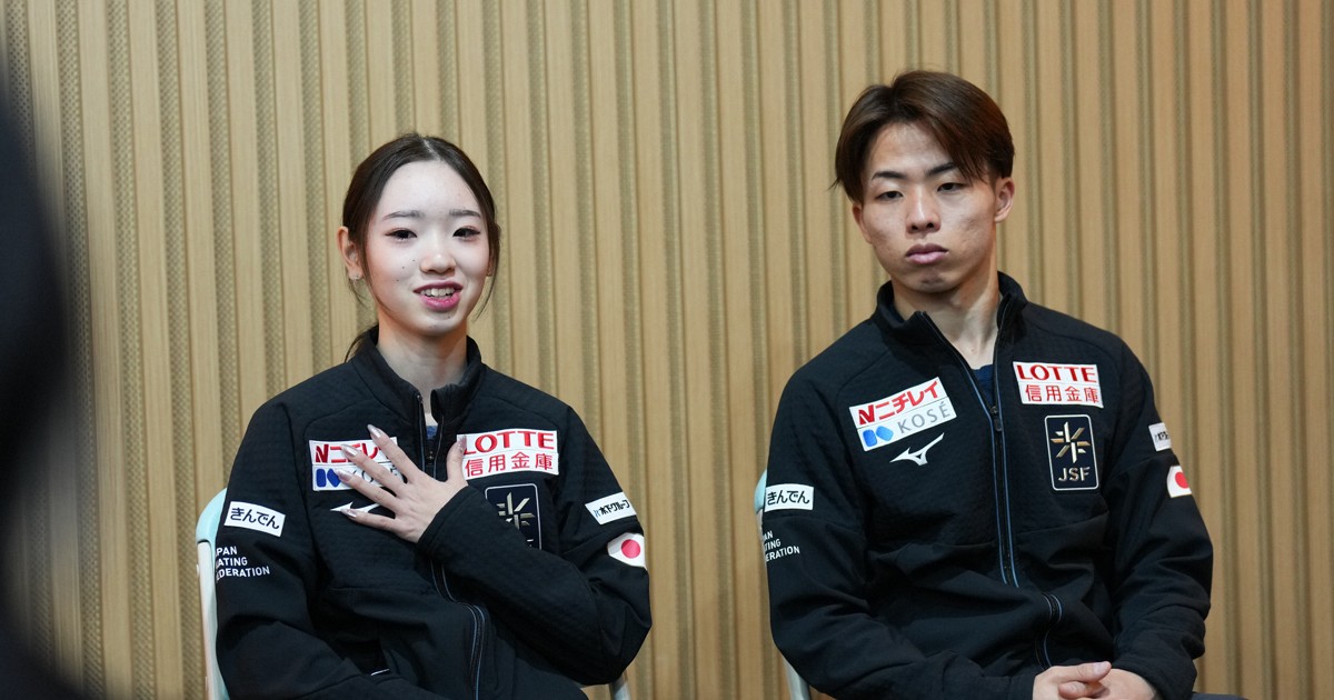 4大陸銅メダルのゆなすみ一夜明け　悔しさ胸にミラノへ