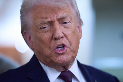 トランプ米大統領＝2026年1月22日、AP