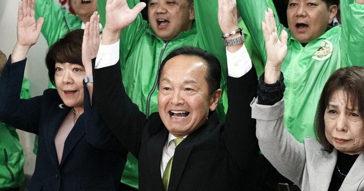Incumbent wins reelection as Nago mayor, boost to ruling coalition in Okinawa