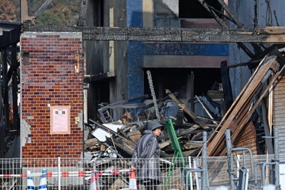 大規模火災で焼失した家屋の撤去も進まぬうちに解散・総選挙となり、地元住民には戸惑いも＝大分市佐賀関で2026年1月27日午後2時19分、上入来尚撮影