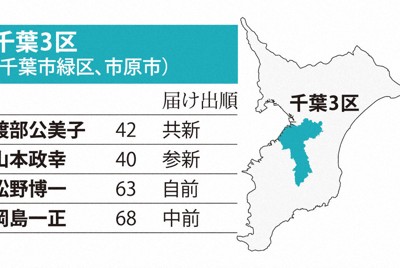 千葉3区の顔ぶれ