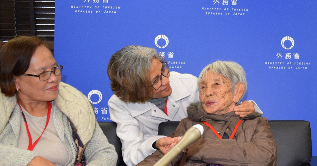 フィリピン残留日本人2世が初めて帰国　95歳、鳥取の父の墓参りへ