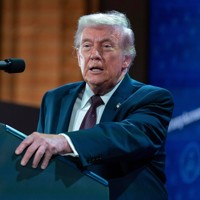 スピーチするトランプ米大統領＝ワシントンで2026年1月28日、AP