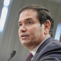 米連邦上院外交委員会の公聴会に出席したルビオ米国務長官＝ワシントンで2026年1月28日、AP