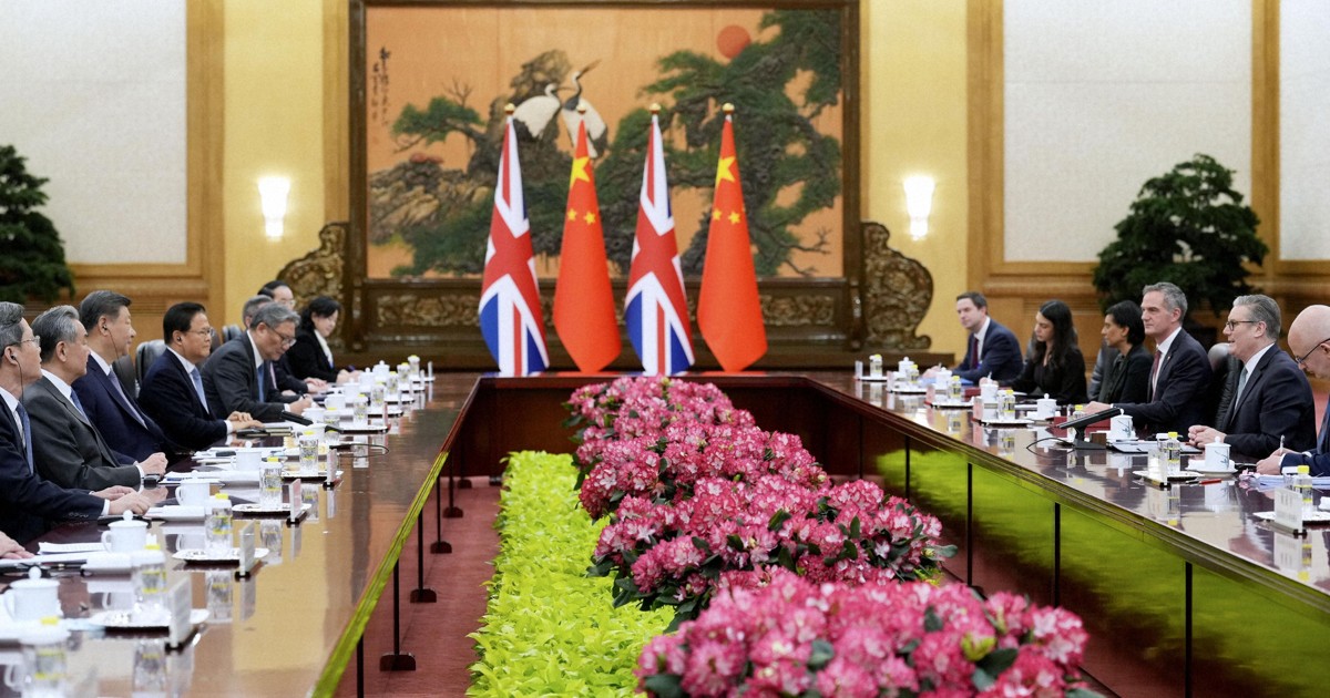 China's Xi, British PM Starmer seek improved ties amid Trump pressure