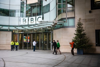 BBCの再生は可能か……（ロンドンのBBC本社）  Bloomberg
