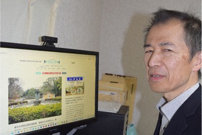 浅野善一さん＝大和郡山市で、梅山崇撮影