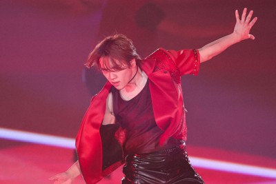 「Ice 　Brave」特別公演で演技する宇野昌磨さん＝KOSE新横浜スケートセンターで2026年1月30日、吉田航太撮影