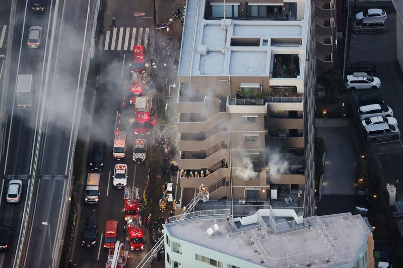 東京・代々木でマンション火災　焼け跡から1人の遺体見つかる