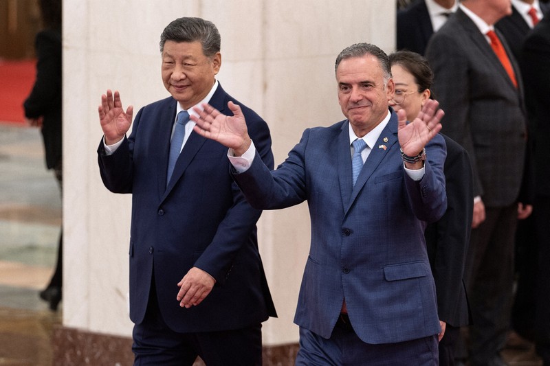 中国・ウルグアイ首脳会談 米国のドンロー主義に対抗、引き寄せ図る