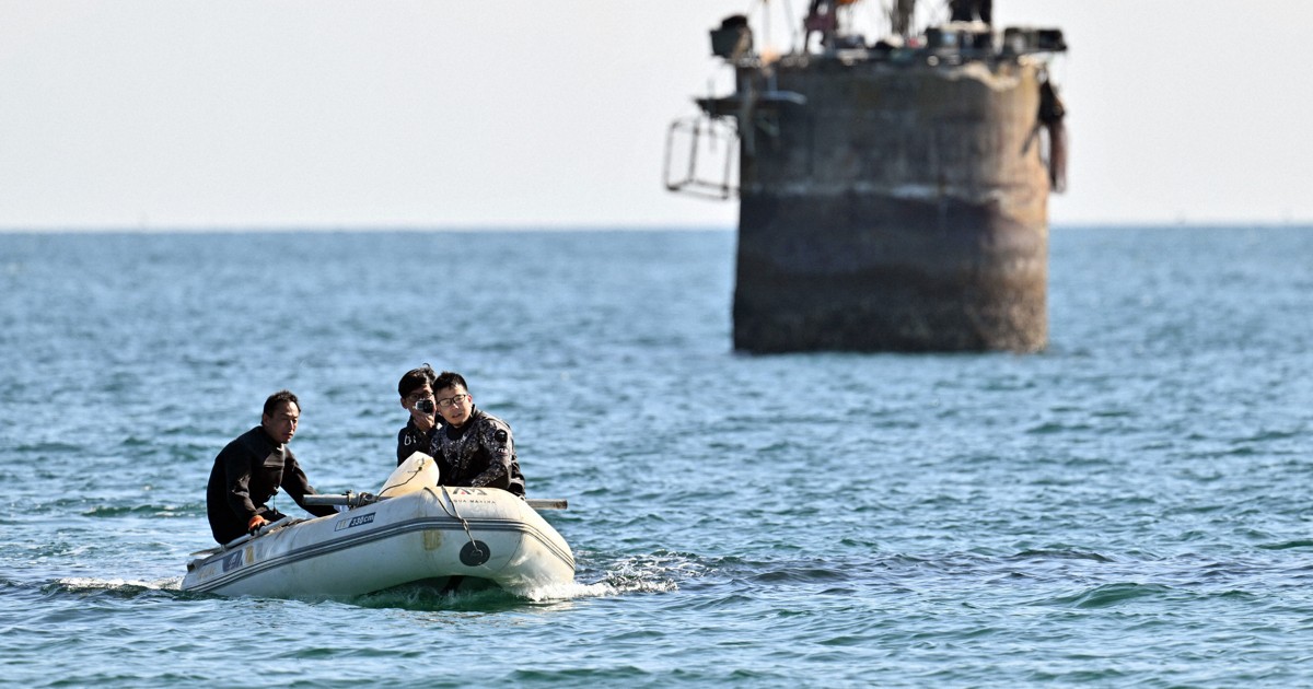 長生炭鉱の7回目調査始まる 初日収容なし 6日から海外ダイバーも