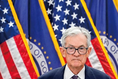 利下げに慎重なパウエルFRB議長（Bloomberg）