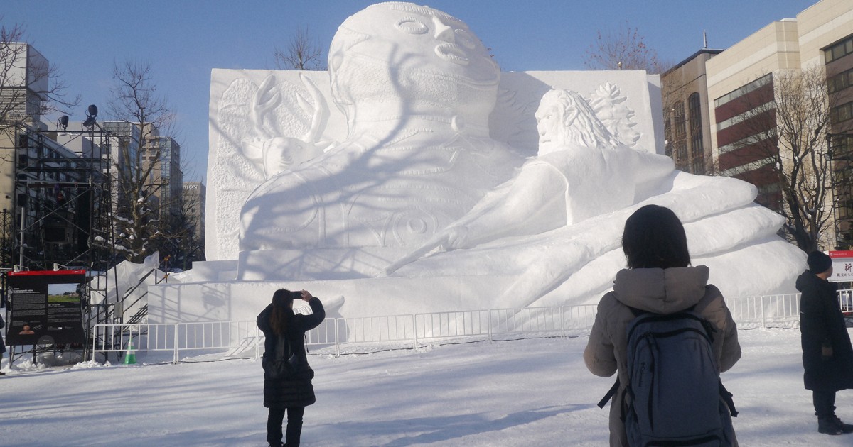 76th Sapporo Snow Festival begins featuring over 130 stunning sculptures