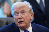 President Donald Trump speaks in the Oval Office of the White House, Feb. 2, 2026, in Washington. (AP Photo/Alex Brandon)