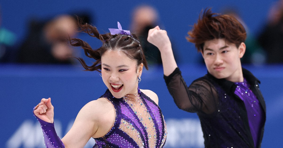 リンクサイド：うたまさ8位発進「楽しさ100％で」 フィギュア団体