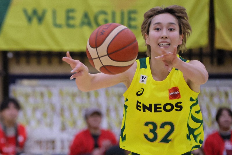 ENEOS宮崎早織 引退セレモニーで涙 バスケットWリーグ [写真特集2/21