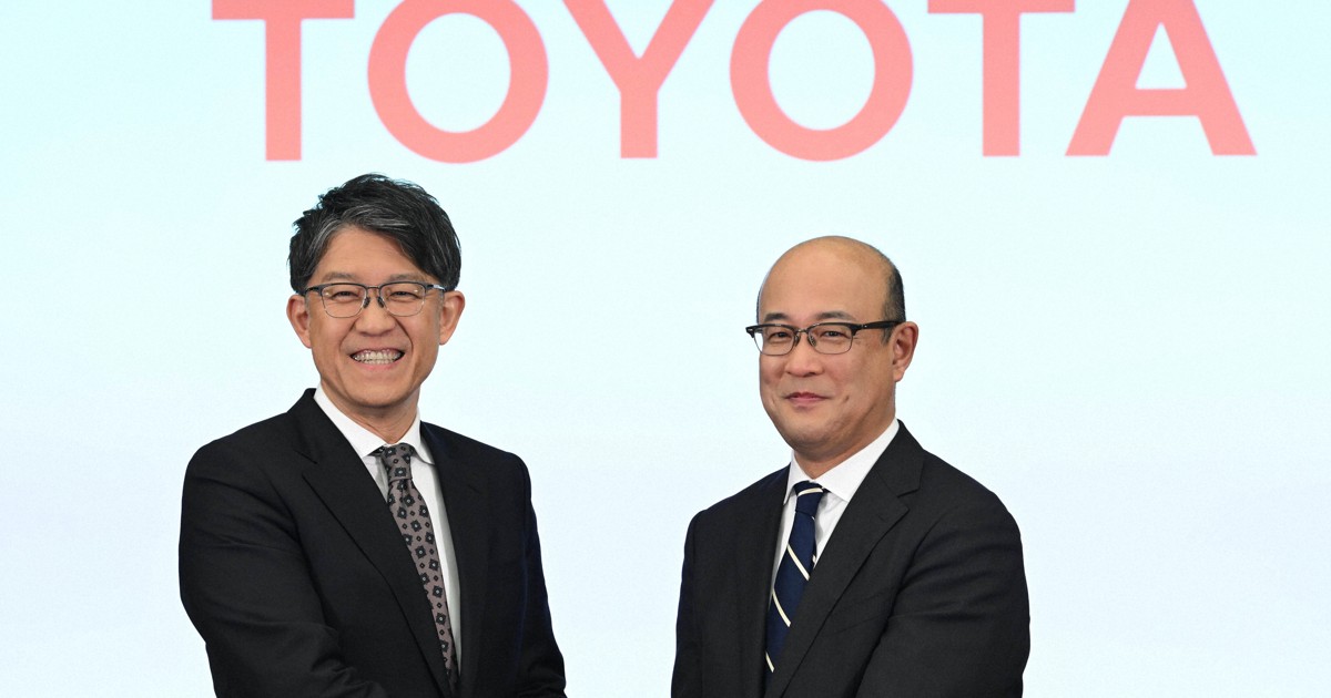 Who is now tops at Toyota, and why was there a leadership shuffle?