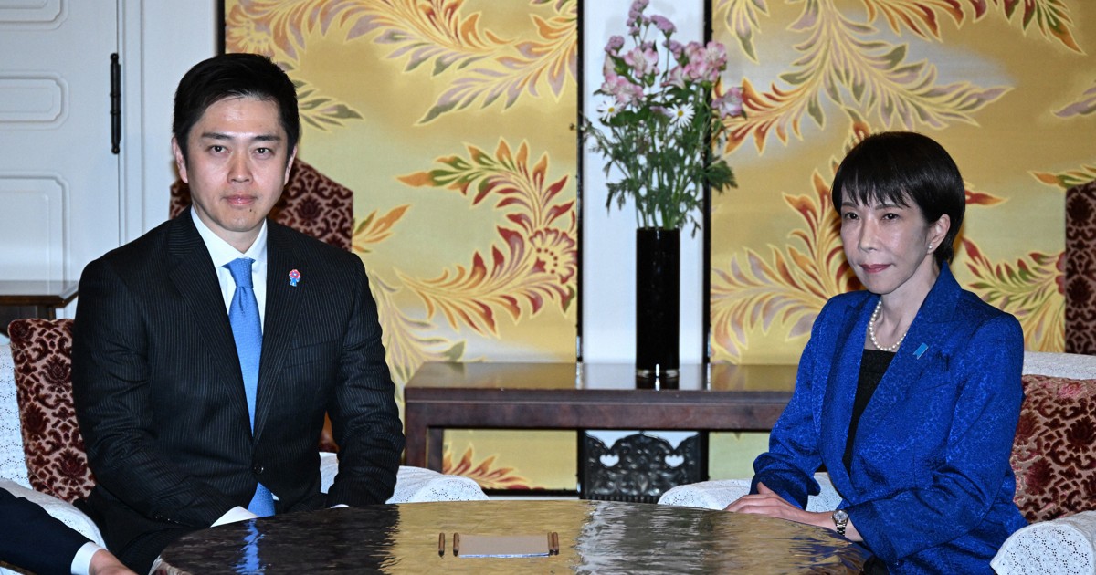 維新・吉村代表「閣内に入るべきだ」　高市首相の協力要請に対し