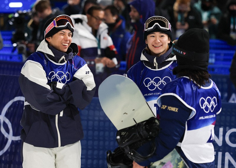 けがの平野歩夢も、日本勢全員が決勝進出 スノーボード男子ハーフ