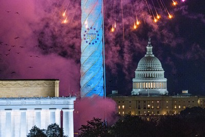 建国250年を記念するイベントが始まったが……（2026年1月、ワシントン）　Bloomberg