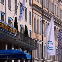 ミュンヘン安全保障会議の会場となるホテル「バイエリッシャー・ホーフ」＝ドイツ南部ミュンヘンで2026年2月12日、ロイター